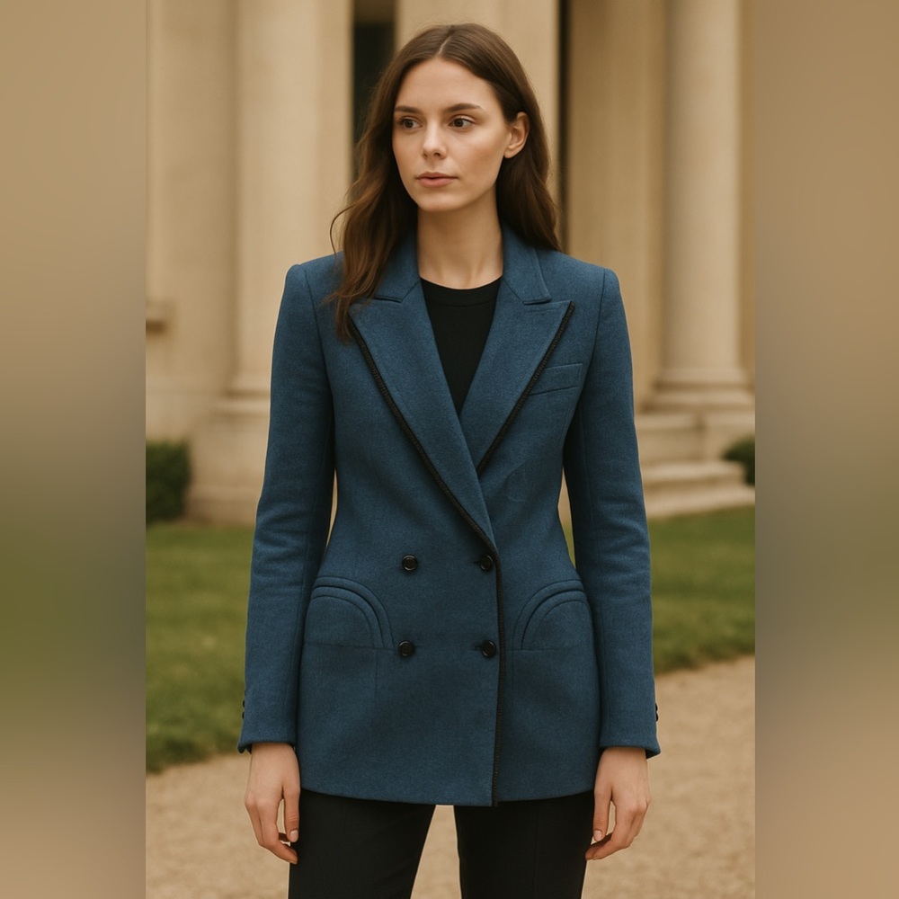 Blaze Milano blue blazer. Size 10. EUC.